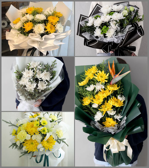 西藏昌都市边坝县加贡乡白事花束代送